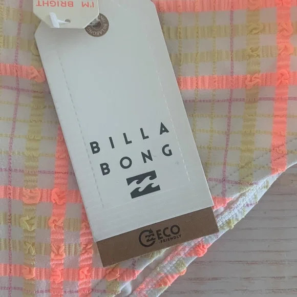 Billabong Bundle Of Bikini Bottoms! Pretty In Plaid High rise,&Sol Searcher pink - Picture 6 of 11